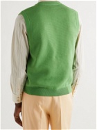 GUCCI - Slim-Fit Argyle-Jacquard Cotton Sweater Vest - Green