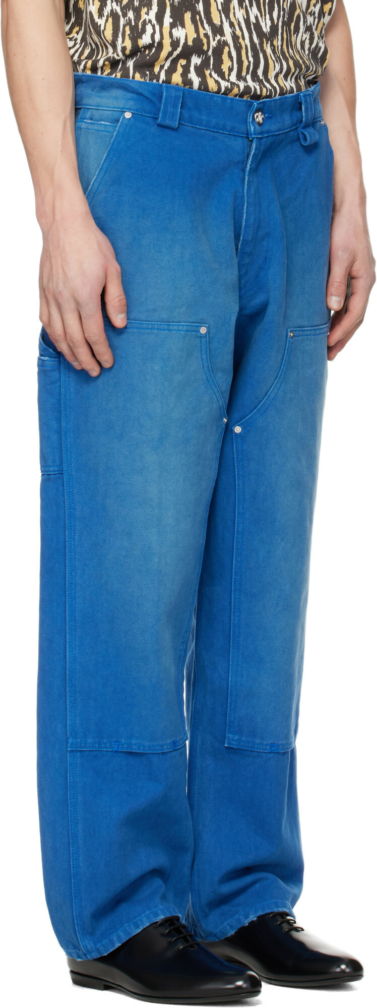 WILLY CHAVARRIA Blue Workwear Carpenter Trousers