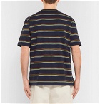 Arpenteur - Striped Cotton-Jersey T-Shirt - Navy