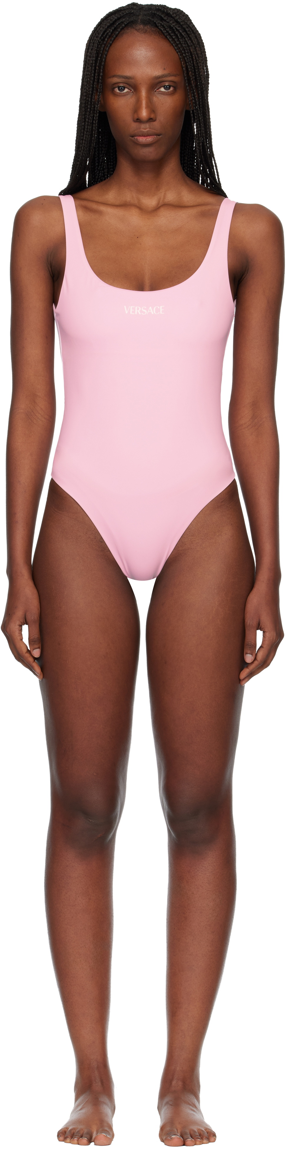 Versace Pink One-Piece Swimsuit