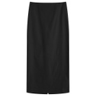 ST. Agni Women's Minimal Column Skirt in Black Olive