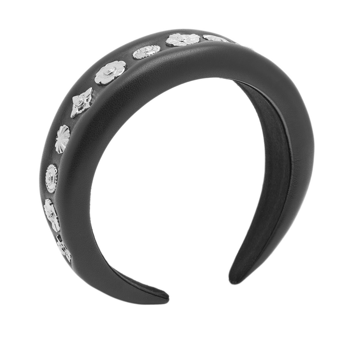 TOGA Women's Leather Headband in Black Toga Pulla