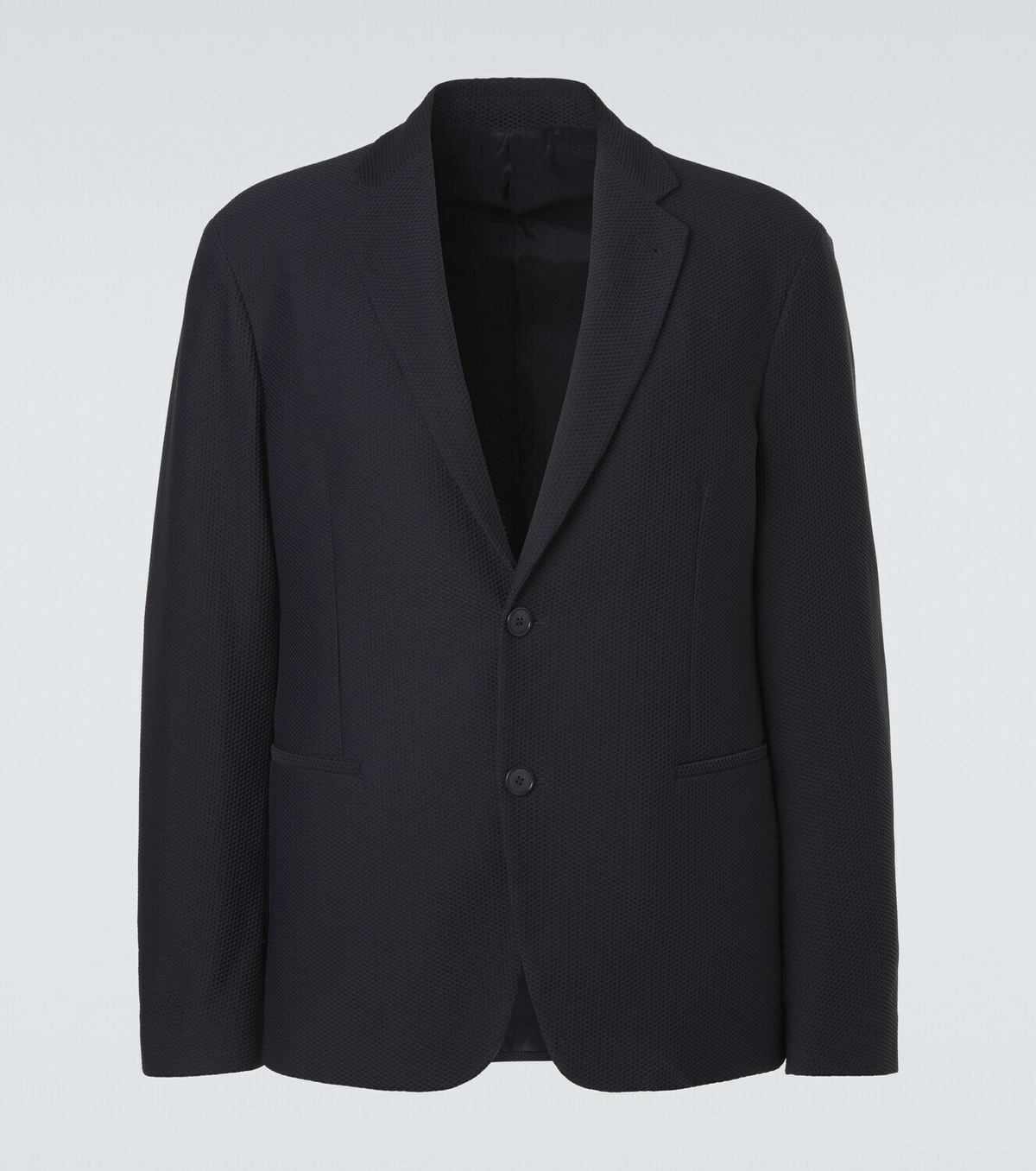 Giorgio Armani Waffle-knit blazer
