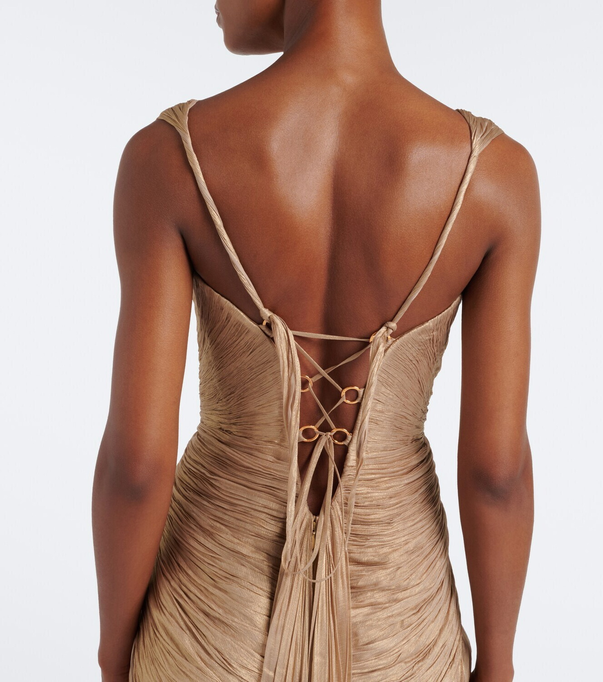 Maria Lucia Hohan Corinna silk muslin bustier gown