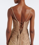 Maria Lucia Hohan Corinna silk muslin bustier gown