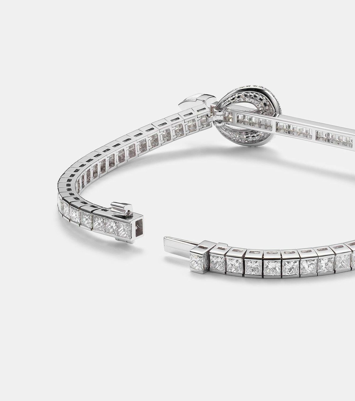 Ananya Chakra 18kt white gold bracelet with diamonds and quartz