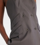Max Mara Cali halterneck virgin wool vest