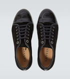 Lanvin DBB1 suede and patent leather sneakers