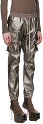 Rick Owens Gunmetal Mastodon Denim Cargo Pants