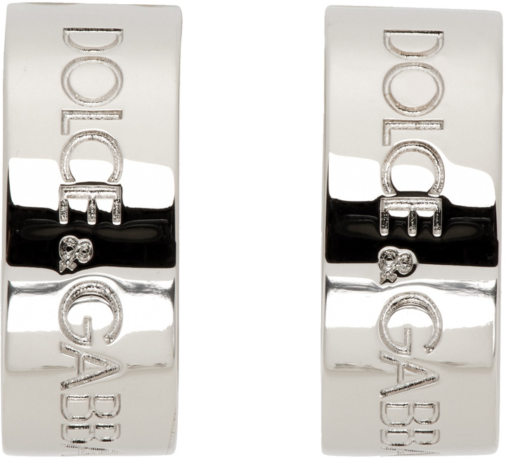 Photo: Dolce&Gabbana Silver Open Hoop Earrings