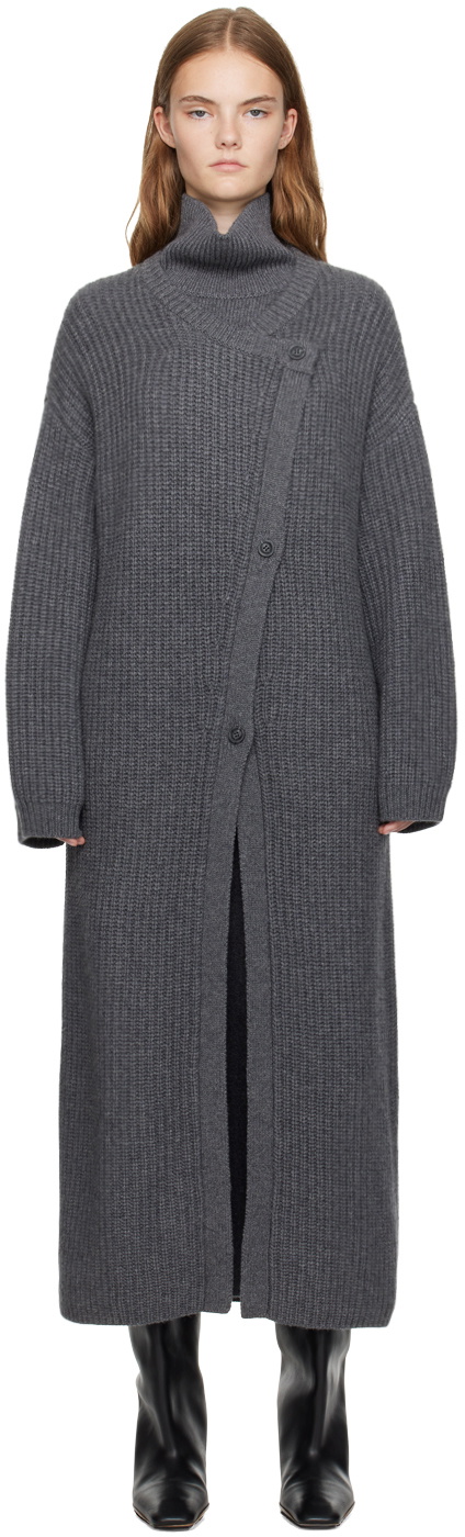 イッシー Lisa Yang Elodie Cardigan Coat - Graphite | Garmentory