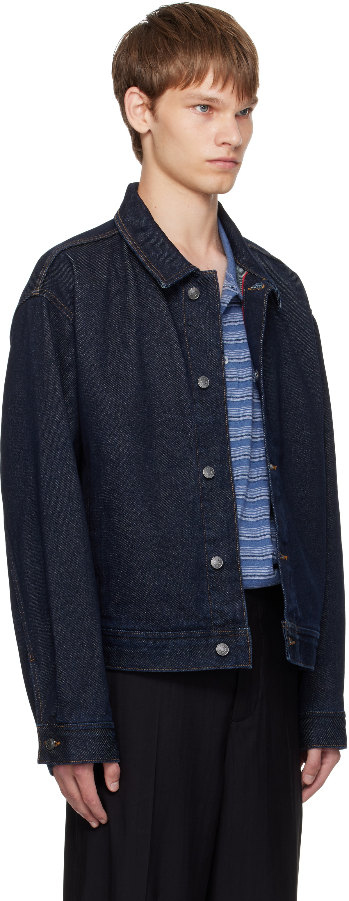 Hugo Navy Regular-Fit Denim Jacket