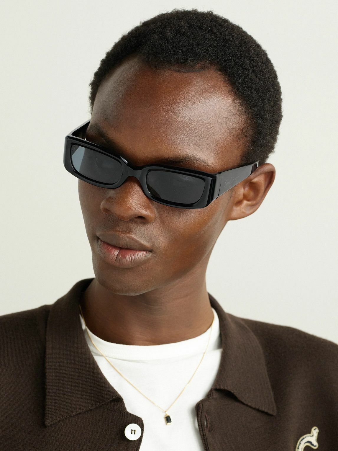 SECOND / LAYER - The Rev Rectangular-Frame Acetate Sunglasses Second/Layer