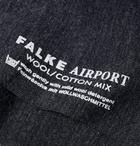 Falke - Airport Mélange Virgin Wool-Blend Socks - Dark gray