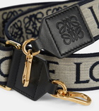 Loewe - Anagram leather-trimmed bag strap
