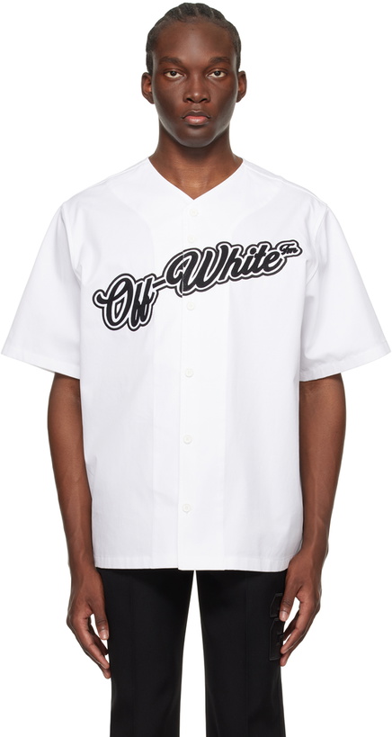 Photo: Off-White White Embroidered Shirt