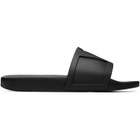 Valentino Garavani Black Coolside Rubber Slide Sandals