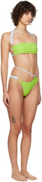 RoomSERVICE888 SSENSE Exclusive Blue & Green Strappy Bikini