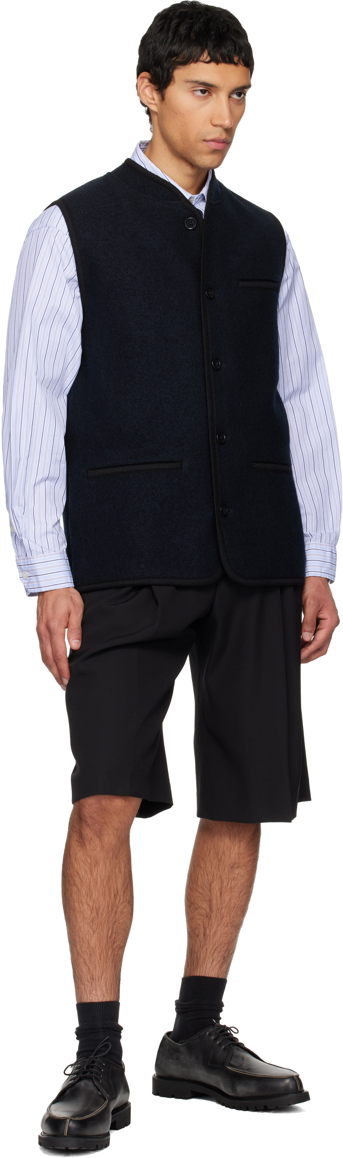 Rier SSENSE Exclusive Navy Walker Vest