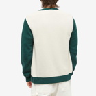 Foret Men's Sprout Cardigan in Cloud/Dark Green