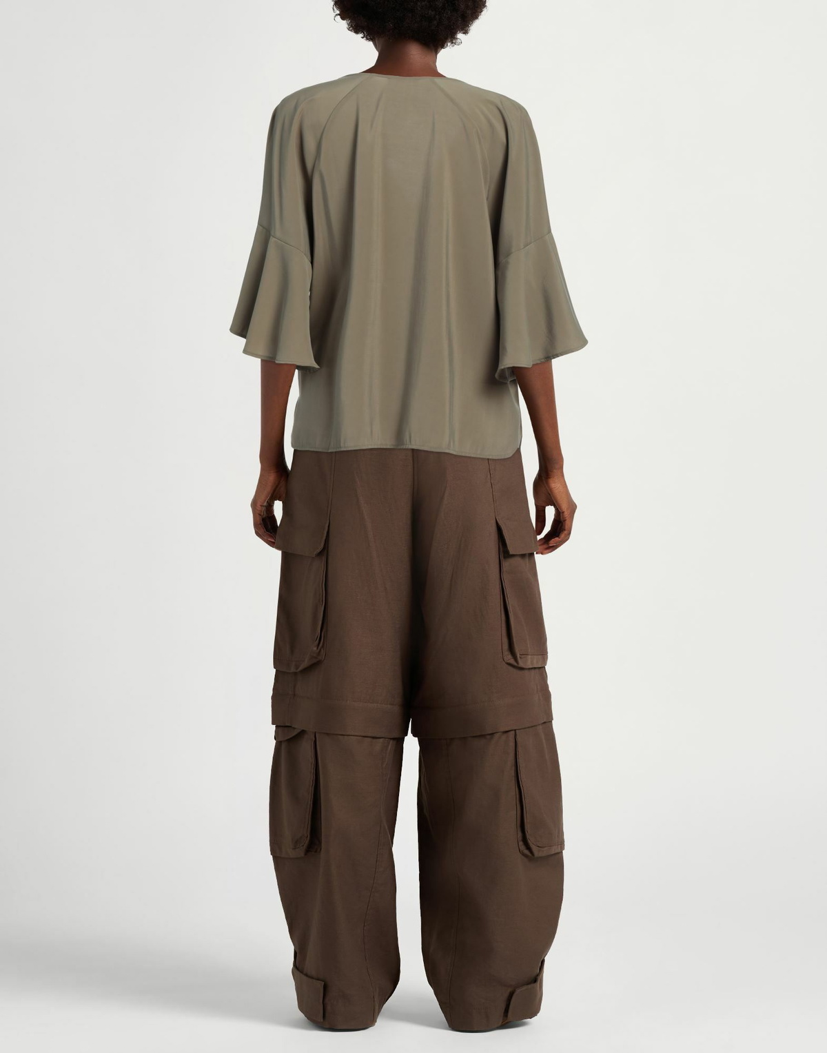 Jijil Womens Top in Military green