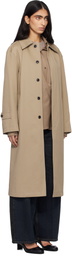 TONYWACK Beige Single-Breasted Trench Coat