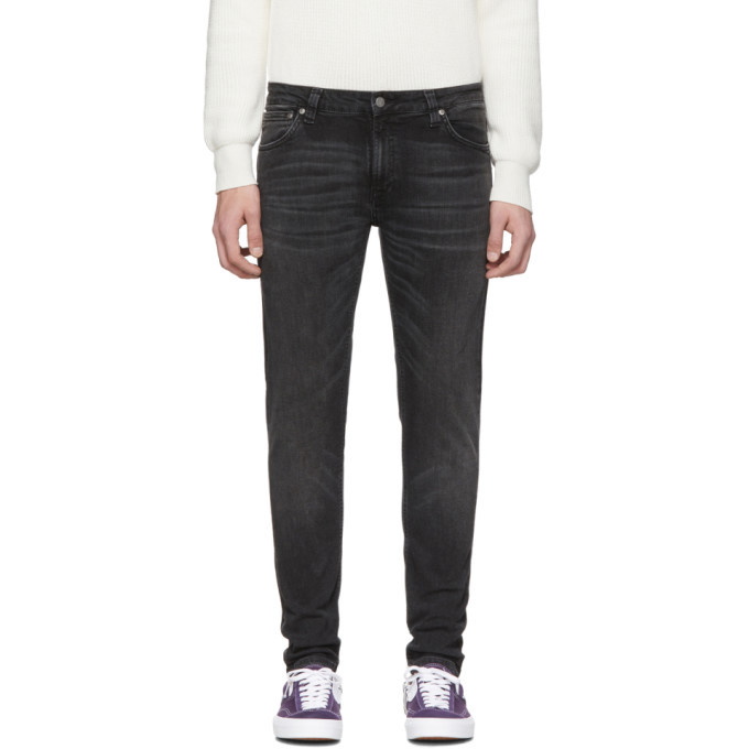 Photo: Nudie Jeans Black Skinny Lin Jeans