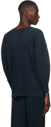 Homme Plissé Issey Miyake Navy October Long Sleeve T-Shirt