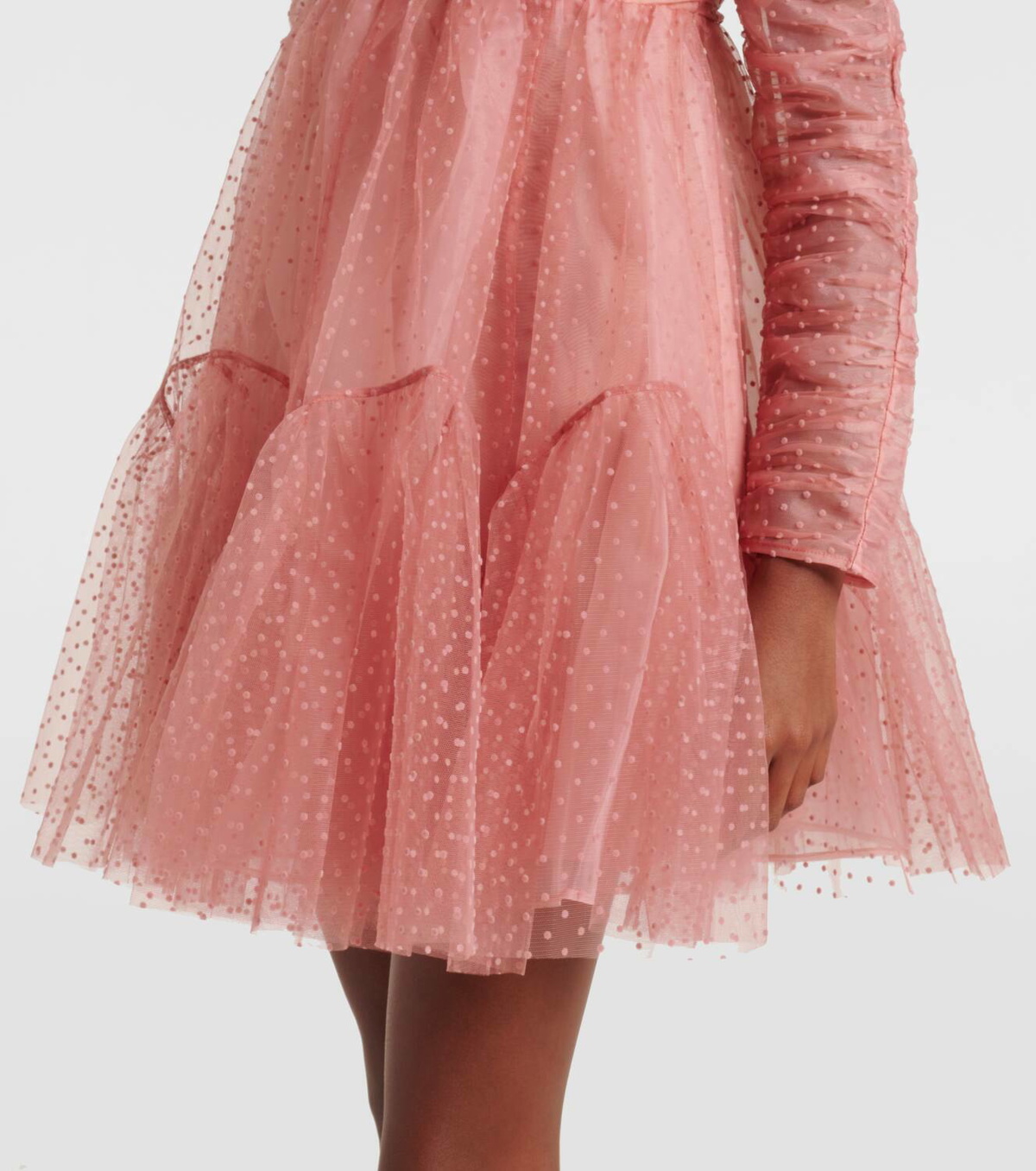 【Zimmermann】Point d'esprit ruched tulle minidress Zimmermann Point d'esprit ruched tulle minidress Zimmermann