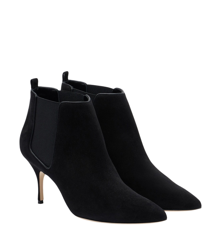 Photo: Manolo Blahnik Dildi suede ankle boots