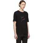 Saint Laurent Black Animalier Logo T-Shirt