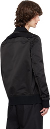 Rick Owens Black Temple Classic Flight Bomber Jacket