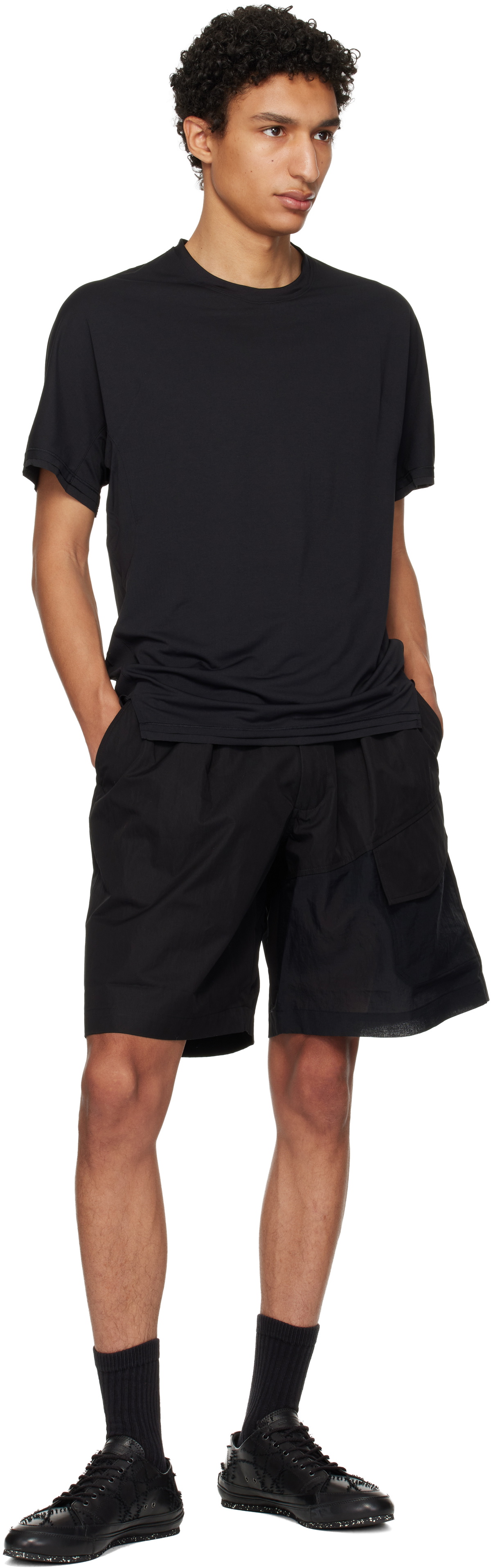 Y-3 Black Running Short Sleeve T-shirt