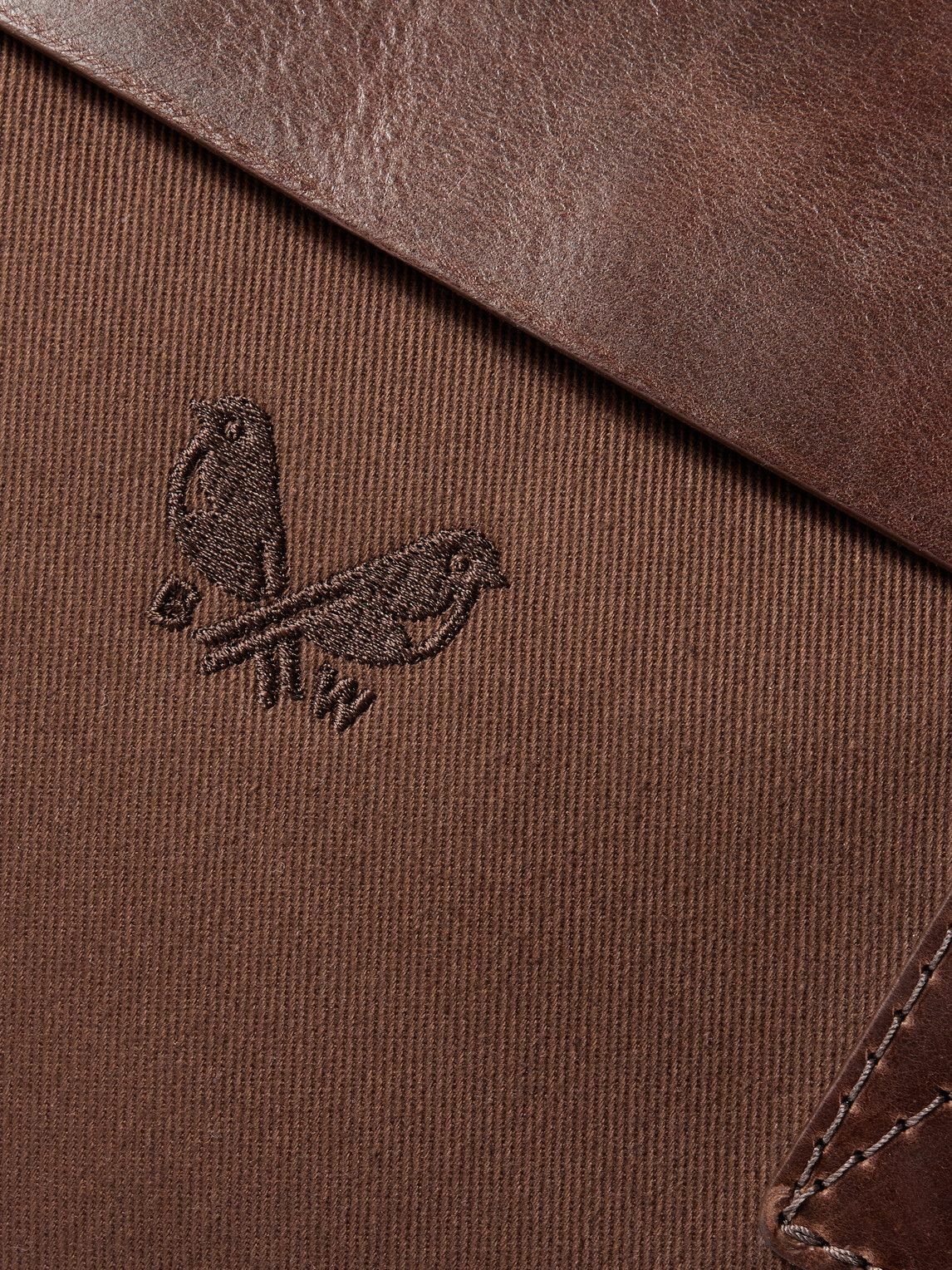 Bennett Winch - Cotton-Canvas and Full-Grain Leather Briefcase