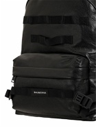 BALENCIAGA - Leather Backpack W/ Crossbody Strap