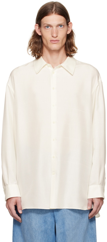 Photo: The Row White Lukre Shirt