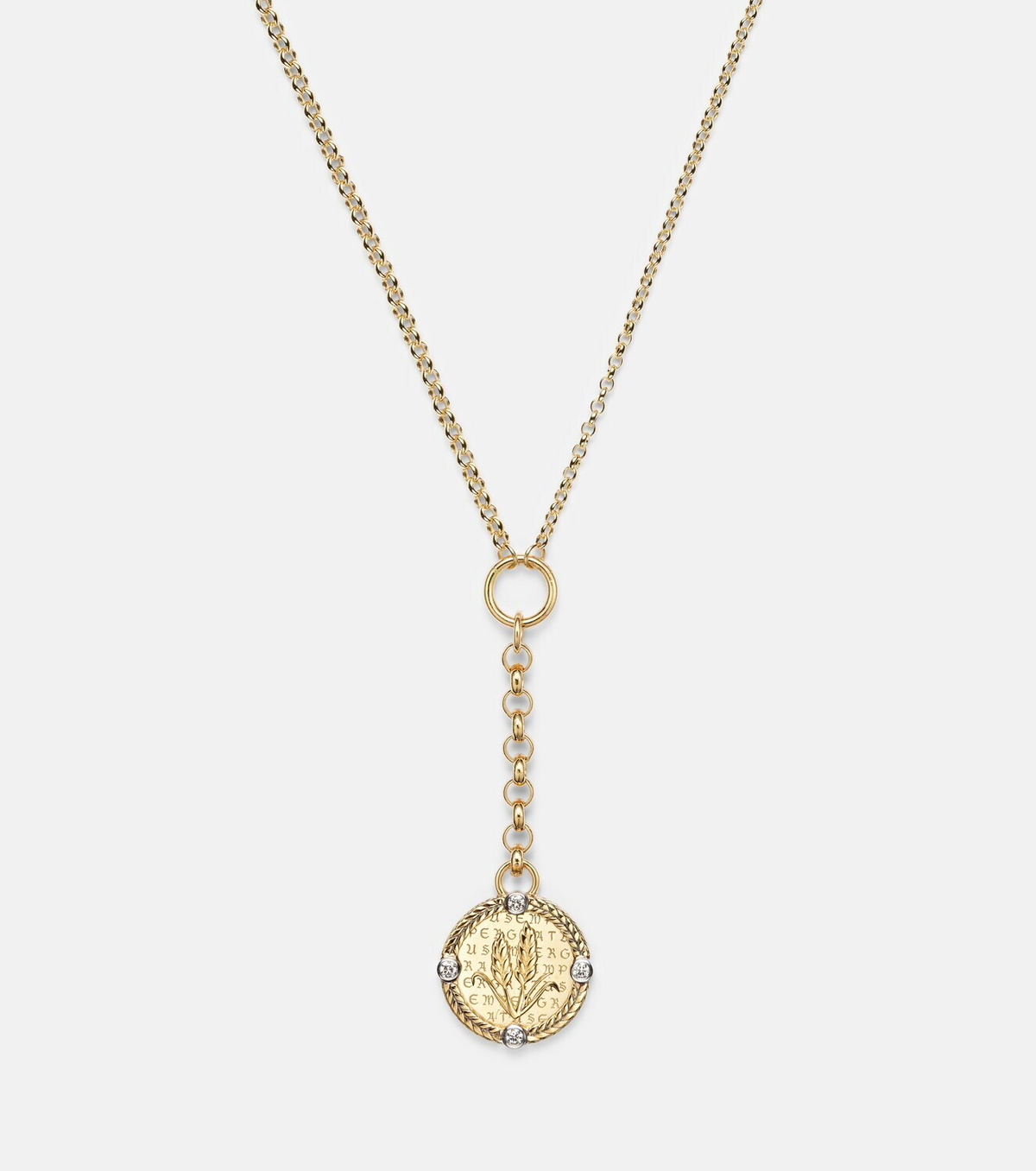 FoundRae Infinite Gratitude 18kt gold necklace with diamonds