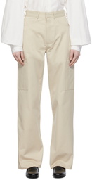 Elleme Beige Patch Pocket Trousers