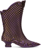 Y/Project Purple & Gold Melissa Edition Court Boots