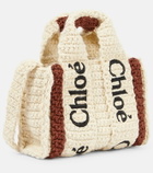Chloe - Woody Mini crochet tote bag