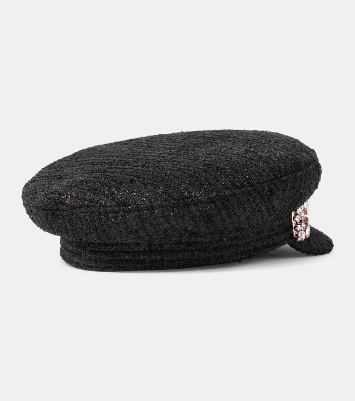 Roger Vivier Tweed newsboy cap