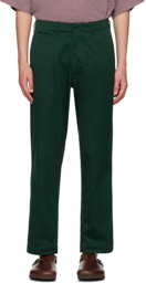 nanamica Green Wide Trousers