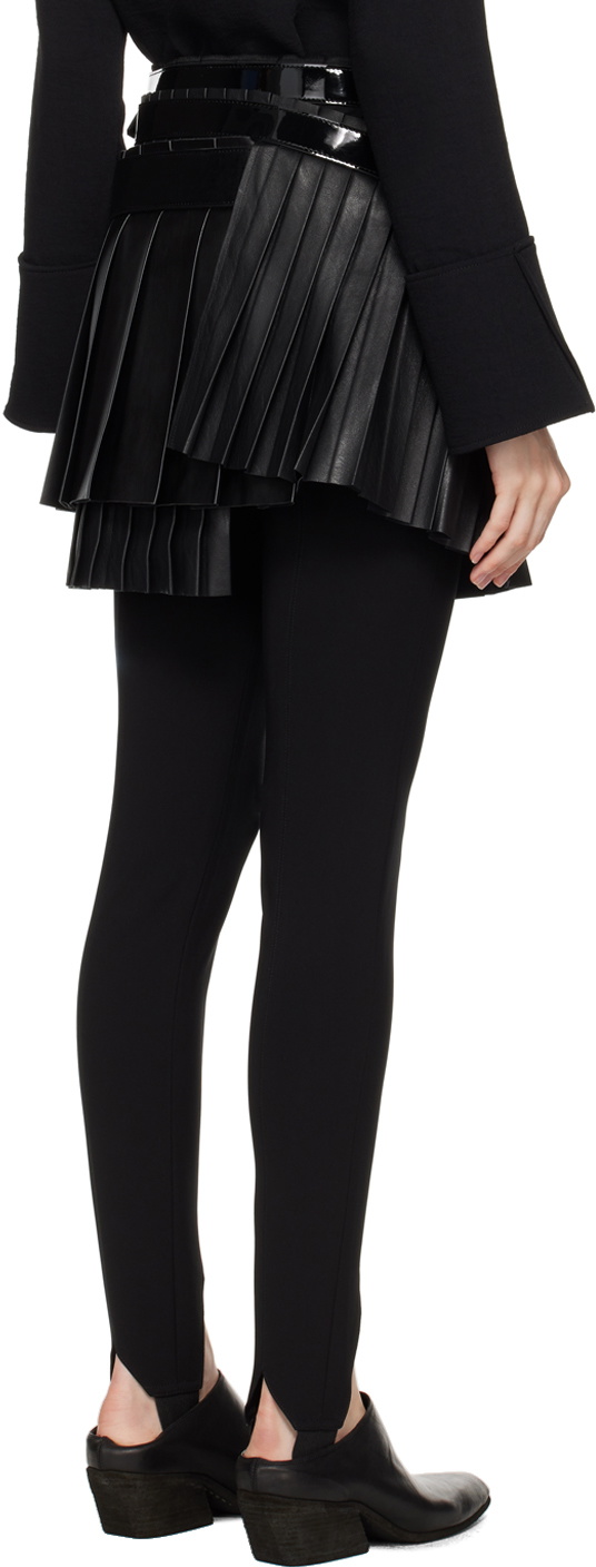 Junya Watanabe Black Layered Miniskirt