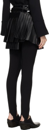 Junya Watanabe Black Layered Miniskirt
