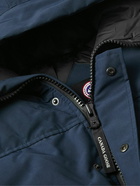 Canada Goose - Macmillan Logo-Appliquéd Quilted Shell Hooded Down Parka - Blue