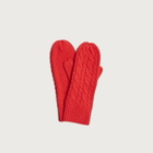 Damson Madder Women's Cable Knit Mittens in Red