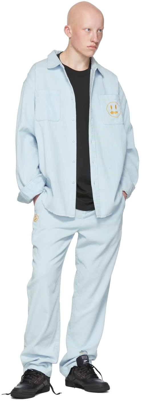 drew house SSENSE Exclusive Blue Cotton Trousers