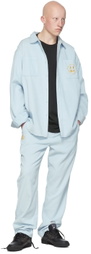 drew house SSENSE Exclusive Blue Cotton Trousers