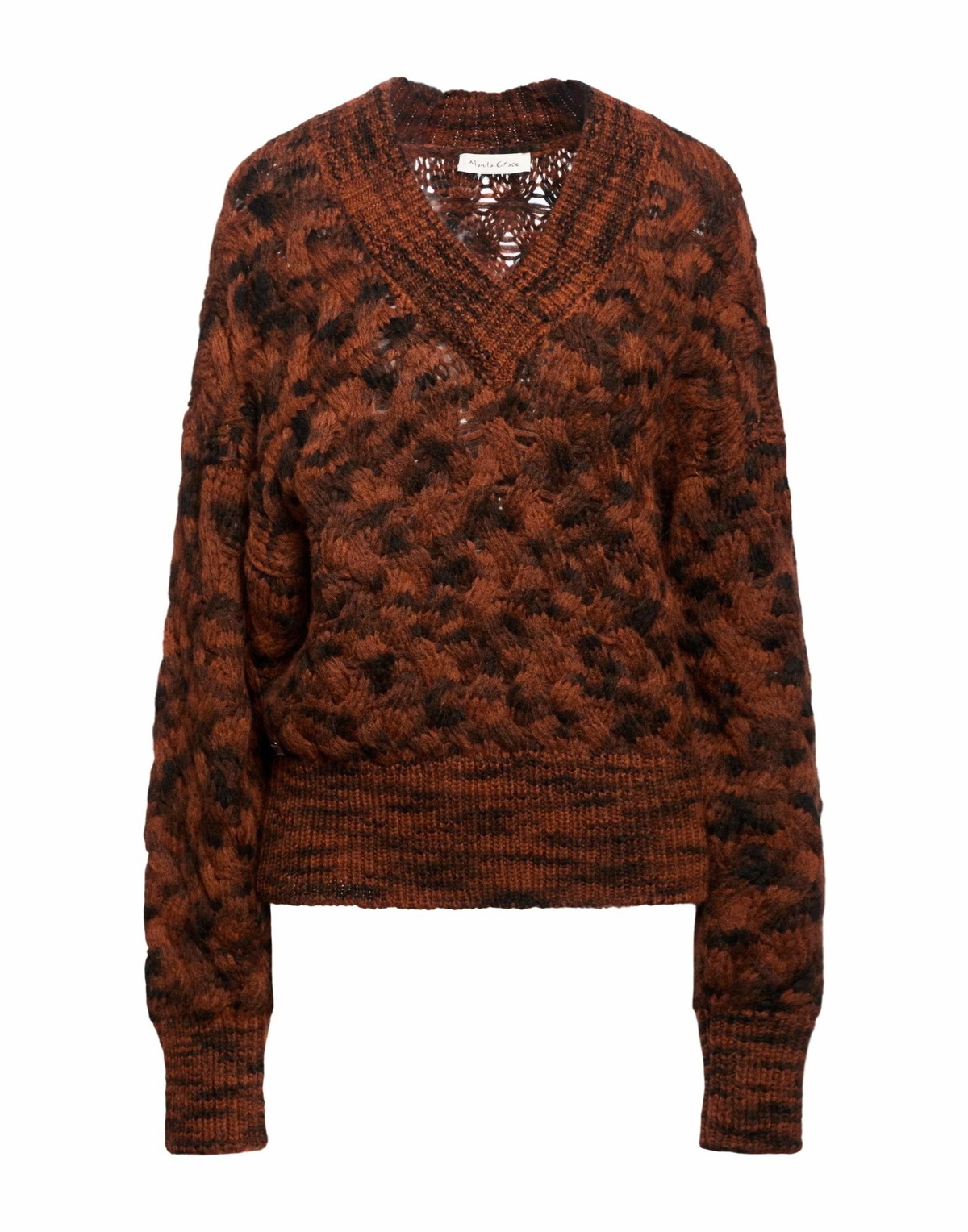 Manila Grace Womens Sweater in Brown