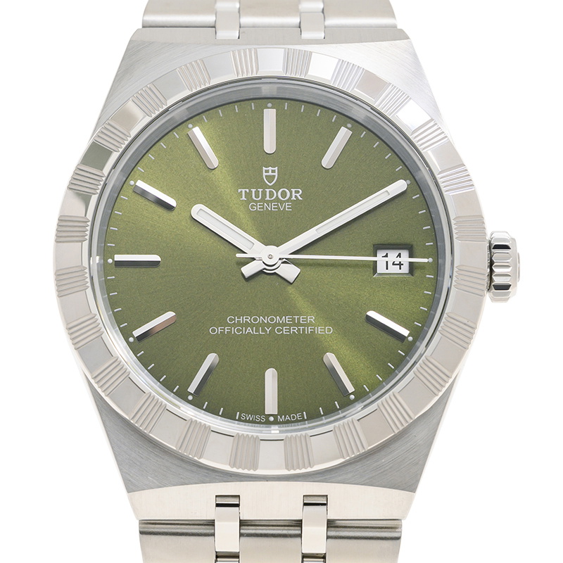 Tudor Royal 36mm Hand Wind Chronometer Green Dial Watch M2836C1A0-0103